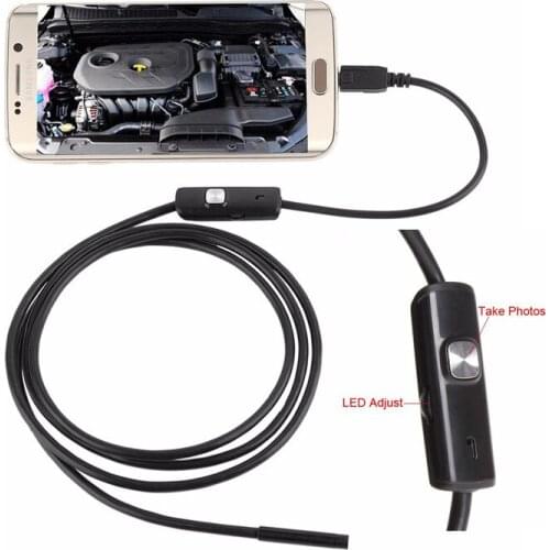 8mm HD Endoscope Camera Suitable For Android PC Waterproof Mini USB Inspection Mirror, Brightness Adjustable Lengthen 3.5M~10M