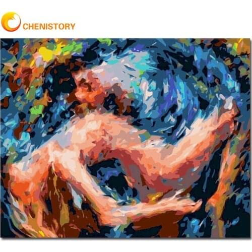 CHENISTORY Nake Women Figure Oil Painting By Numbers Kits For Adults HandPainted DIY Frame On Canvas Home Decoration Art Paints