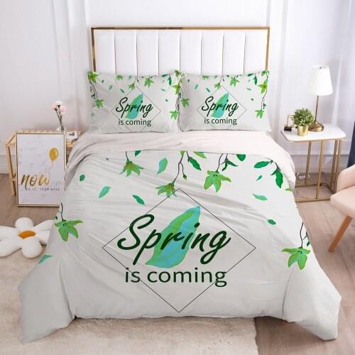 2/3pcs Duvet cover set pillow case Bedding set Queen King Euro Bed linens 220x240 140x200 240x260 Bed set nodic spring
