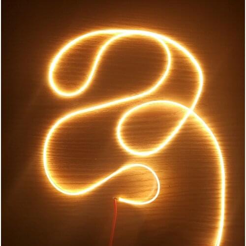 Edison retro soft filament DC24V 1200mm warm white blue green flexible filament creative novelty filament