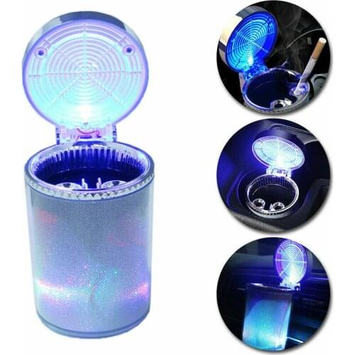 New Arrival Removable LED Light Car Ashtray Cigarette Cylinder Cup storage Holder High Quality Cars Cup Holder