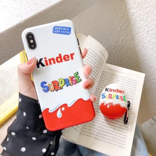 New Trolly egg kinder joy Surprise IMD glossy Soft silicone Case For iPhone 12 11 Pro MAX X XS XR XSAMX 7 8 6 Plus Phone Capa