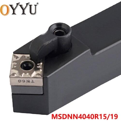 Factory Outlet MSDNN4040R15 MSDNN4040R19 MSDNN OYYU Lathe Cutter Turning Tool Holder CNC Carbide Inserts SNMG15/19 Cutting