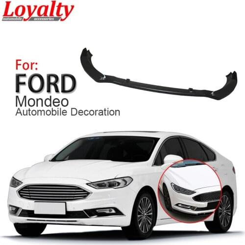Loyalty Front Lip for 2017-2018 Ford Fusion Painted Gloss Black Bumper Spoiler Splitter Wing
