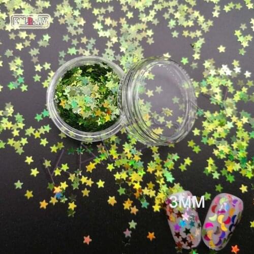 Cute Sequins DIY Nail Star Moon Sequin Paillettes Sewing Craft DIY Laser Green Nail Sequin Decorations Nail Supplies