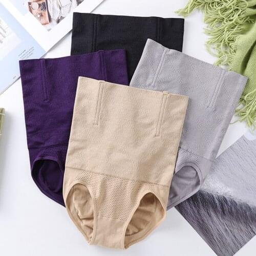 High Waist Shaping Panties Breathable Postpartum Body Shaper Slimming Tummy Underwear Seamless Elastic Stretch Intimates Panties