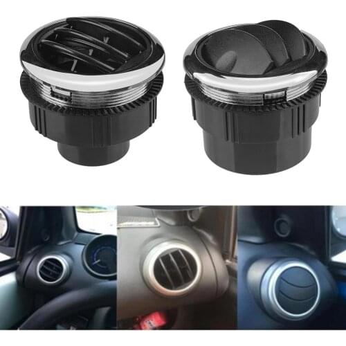 75mm 2.95 inch A/C Air Vent Universal Round Air Conditioning Outlet with Chrome for RV Bus Coach