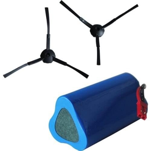 1* Vacuum Cleaner Li-ion Rechargeable Battery Pack 2 * Robot Side Brushes for Ariete Briciola 2713 Vacuum Cleaner Parts