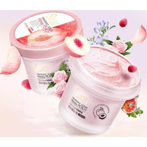 1pcs Body Scrub Shea Butter Exfoliating Gel Deep Cleansing Pores Smooth Wash Brightening Treatment Face Avocado Acne Whiten G5V9