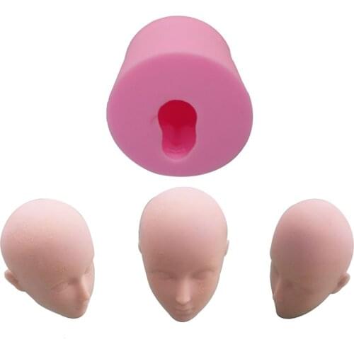 1 Pc Front+Back The Face Silicone Mold Fondant Mold Cake Decorating Tools Polymer Clay Resin Chocolate Mould E937