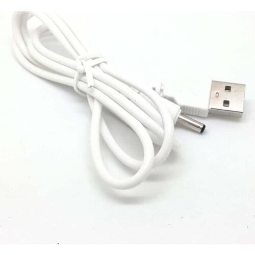 10pcs white USB 2.0A Male to 3.5mm Barrel Connector 5V DC Charger Power Cable