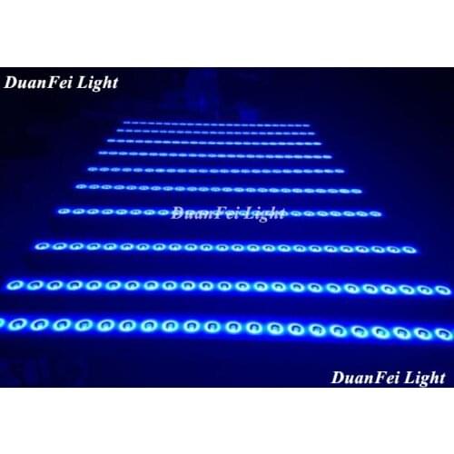 12 unites 24x3w led linear bar wash wall washer outdoor ip65 3in1 rgb dmx led wall washer 3w