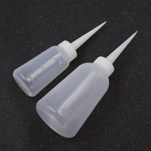 120ML Clear Oil Bottle Plastic Sewing Machine Empty Iron Head Refueling Machine Long Mouth Oiler Tools