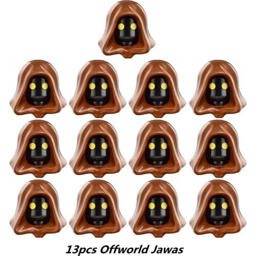 13pcs Refurbish Junk Offworld Jawas Assemble Building Blocks Bricks Mini Star Action Figure Wars Toys Kids Gifts