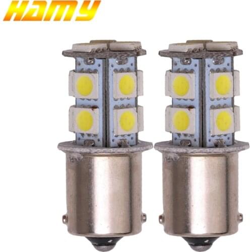 2x PY21W 1157 P21W 1156 Bay15d BA15S LED for Car Bulb Turn Signal Light Reverse Parking Brake 12V 5050 13SMD White Red Yellow