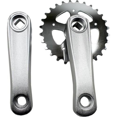 28T electric scooter/childrens bicycle crankset Single speed 102mm 114mm Aluminum alloy square hole Chainring chainwheel