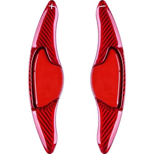 Black/red Carbon Fiber Car Steering Wheel Shift Blade Paddle Shifter Extension for Honda VEZEL 2016 2017 2018 2019