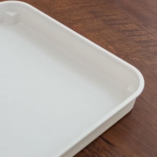 Square Simple Dry Soak Tea Tray Eco-Friendly Wooden Drainage Water Storage Board HX6D