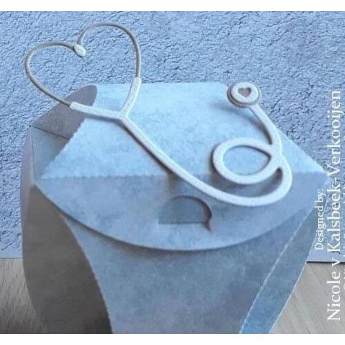 METAL CUTTING DIES cut Alinacraft health heart stethoscope echometer doctor Scrapbook paper craft card knife punch stencils