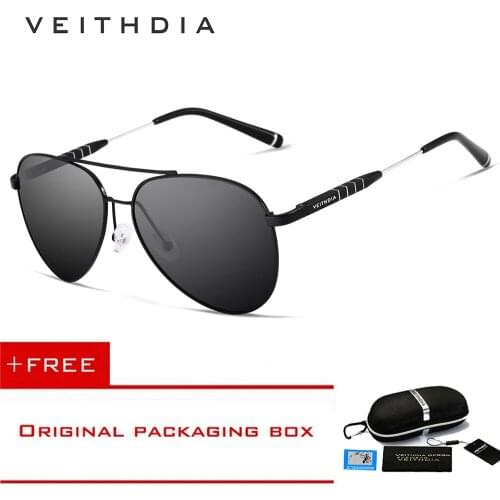 VEITHDIA Fashion HD Brand Unisex Designer Aluminum Men Sun Glasses Polarized Mirror Male Eyewear Sunglasses For Wommen/Men 6698