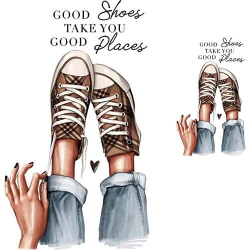 Cool sport shoes badge logo patch Iron on transfer for clothing iron on transfer thermo stickers on clothes parches para ropa