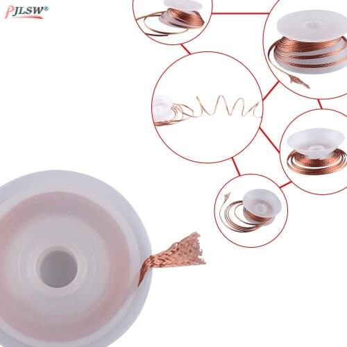 5pcs 2pcs 4pcs 1.5mm 2.5mm 3.5mm Length 1.5M Width Desoldering Braid Welding Solder Remover Wick Wire Lead Cord Flux Repair Tool