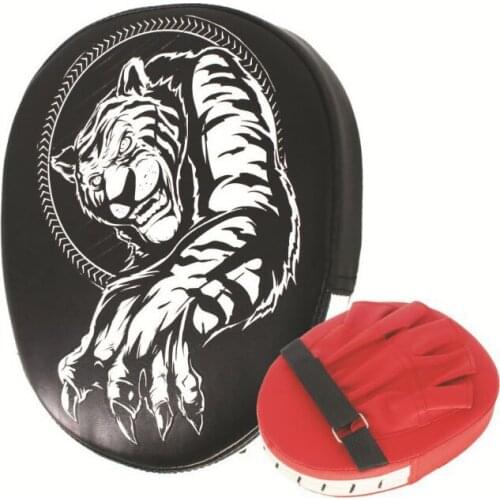 A Pair Boxing Bags Boxing Hand Target MMA Martial Thai Kick Pad Kit Black Karate Training Mitt Focus Punch Pads Sparring