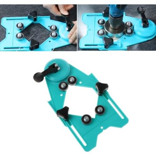 Adjustable 4-83mm Drill Bit Glass Tile Hole Saw Core Bit Guide Openings Locator