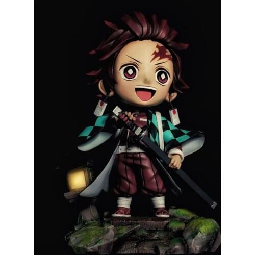 Presale Demon Slayer GK ShowHand Studio Tanjiro With Light Limited Statue Figure Model Size:12*18*11Cm