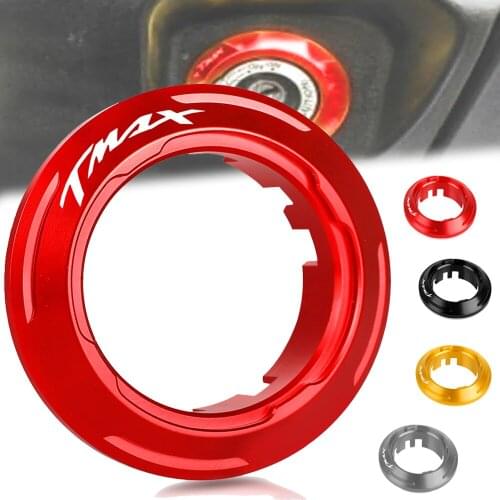 TMAX-530 Motorcycle Lgnition Switch Cover Key Switch Protector Ring Cover With Logo For YAMAHA TMAX530 TMAX 530 2013 2014 2015