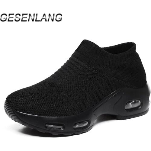 Womens Sneakers Air Cushion Running Shoes 2020 Female Sports Tennis Jogging Lightweight Breathable Comfortable Walking Footwear