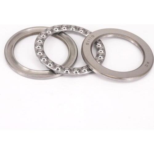 1)51110 50 x 70 x 14mm Axial Ball Thrust Bearing (2 Steel Races + 1 Cage)AEBC-1