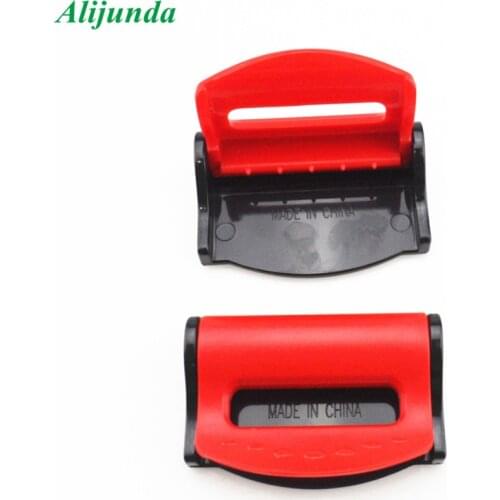 2pcs Safety Car Seatbelts Clips Parts Car Safety Seat Belt Adjustable Stopper Spacing Clips for Vehicles Car Styling Accessories