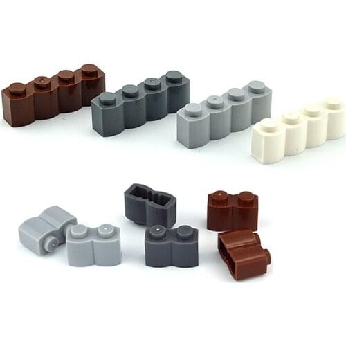 40-70pcs/lot Smartable Brick Special 1x2 1x4 with Wave Building Blocks Parts Toys For Kids Compatible 30136