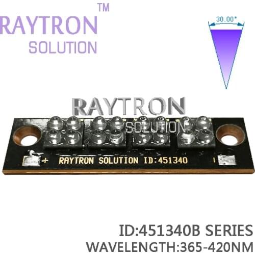 40W 30 Degree Marking Machine Label,Glue Inkjet Ink And Resin Curing,Optical Fiber Cable Exposure UV LED Chip Module