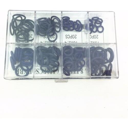 Automotive air conditioning seal o-ring high temperature and high pressure box repair gasket Small 8 grid purple