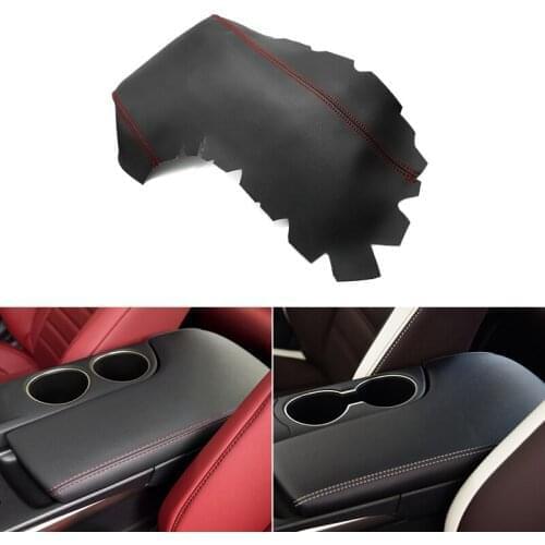Microfiber Leather Car Center Control Armrest Box Cover Bench Seat Protective Trim For Lexus IS250 IS350 2014 2015 2016 2017