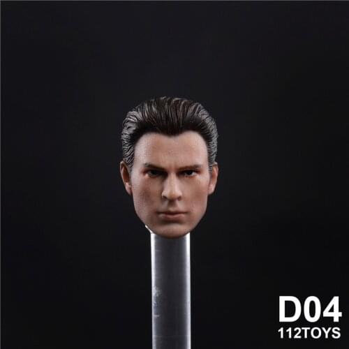 D04 In Stock 1/12 Scale American Team Head Sculpt Carved Model Accessory for 6 inches Action Figure Body