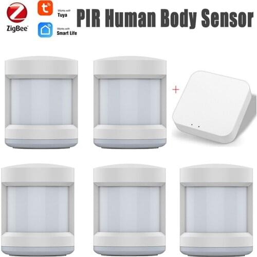 Tuya WiFi Human Body Sensor Wireless Smart Body Movement PIR Motion Sensor Zigbee Use With Gateway Tuya Smart Life App Security