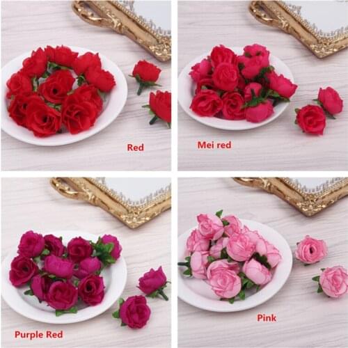 100pcs 3cm Artificial Roses Flower Head for Christmas Baby Shower Birthday Party Decoration DIY Flower Wall Wedding Arch Garland