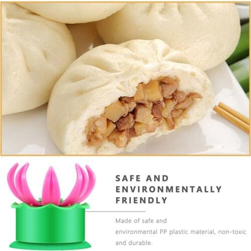 Hot Newest Steamed Stuffed Bun Making Mold Pastry Pie Steam Bun Dumpling Maker Mould Kitchen Plastic Gadget Cooking Tool
