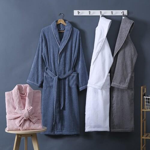 Bathrobe Women 100% Cotton Luxury Women Robe Long Warm Lady Bathrobe Sexy Kimono Dressing Gown Bridesmaid Robes Sleepwear Female