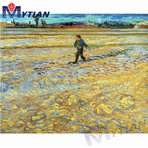 5D DIY Full Square&Round Drill Diamond Painting Embroidery Set Van Gogh Sower Mosaic Rhinestone Cross Stitch Home Wall Sticker