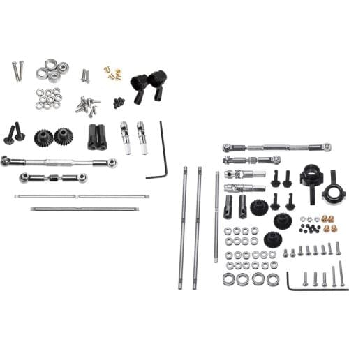 Upgrades Kit Gear Axle Steering Knuckle Pull Rod Set for WPL B24 B36 C24 C34 Q62 Q63 1/16 RC Crawler Car Parts