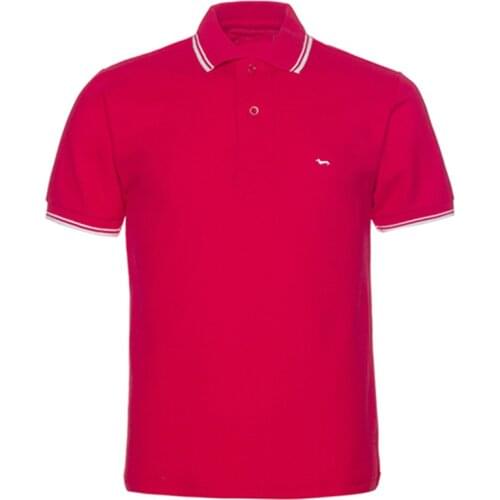 New Men Tops Tees Golf Summer T-shirts Embroidery Harmont Quick Dry Casual Blaine Solid Shirts