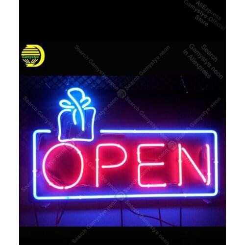 Open Gifts Neon Sign Night Neon Lamp Glass Tube Neon Bulbs Sign Personalized Custom neon signs for home Neon Bar Lamp Cold Neon