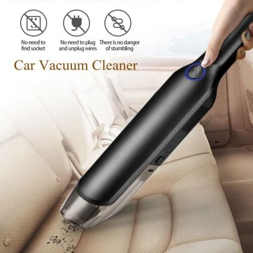 Protable Car Vacuum Cleaner Powerful Cyclone Suction Wireless Rechargeable Handheld Vacuum Cleaner For Car Computer Home Clean
