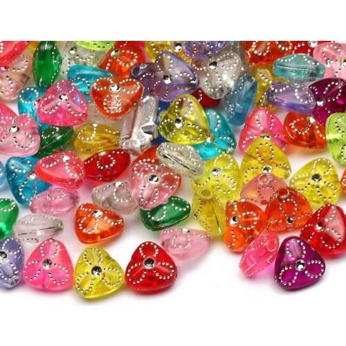 9x5mm Color Mixed Polygon Acrylic Beads 100pcs Loose Spacer Beads For Jewelry Making DIY Necklace Bracelet Accessories