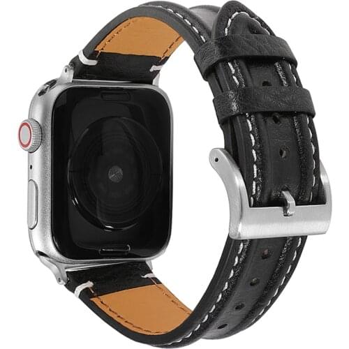 A56 apple watch band Leather strap for iwatch se 6 5 4 44mm 42mm iwatch band 3 2 1 38mm 40mm Apple watch bracelet New 2021