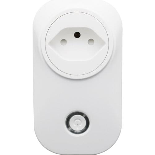 Brazil Standard Tuya WiFi Smart Plug Voice Control Alexa Google Home Brazil Socket With Energy Monitoring